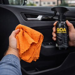 Bayeta microfibra detailing 30x30 cm para nivelado de reparador de arañazos y limpieza de cristales coche