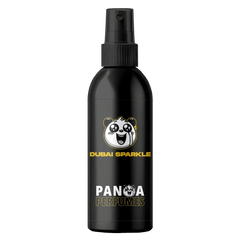 Uso del ambientador para coche Dubai Sparkle Lágrimas de Panda, fragancia oriental con oud y ámbar en el interior del vehículo