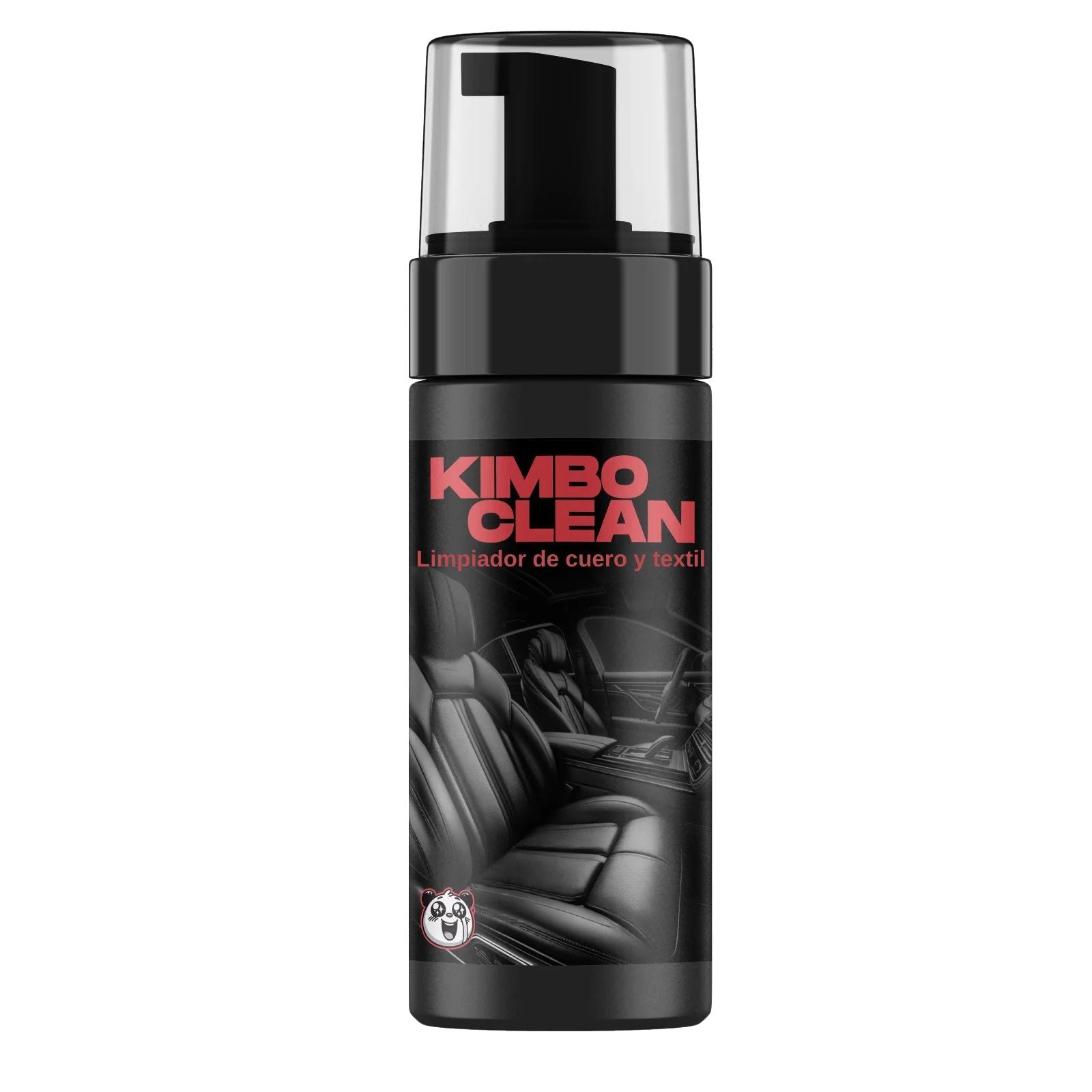 Kymbo Clean limpiador espumante para cuero y tapicería textil del coche 150 ml, elimina manchas sin residuos